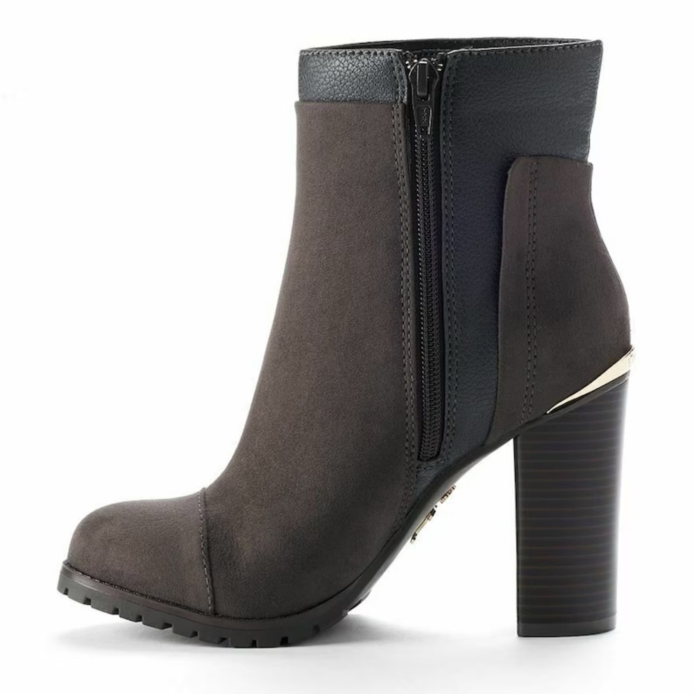 Juicy Couture Livia Charcoal Ankle Boots. Women’s size 9.5! 4” inch heels 👠